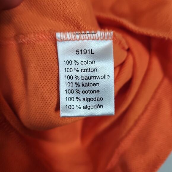 Lacoste Polo Shirt Mens 4XL (9) Cotton Embroidered Croc Logo Peach Tag 9 Preppy - Picture 6 of 9
